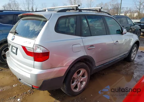2007 BMW X3 3.0Si from USA, damaged, VIN WBXPC93437WJ00113